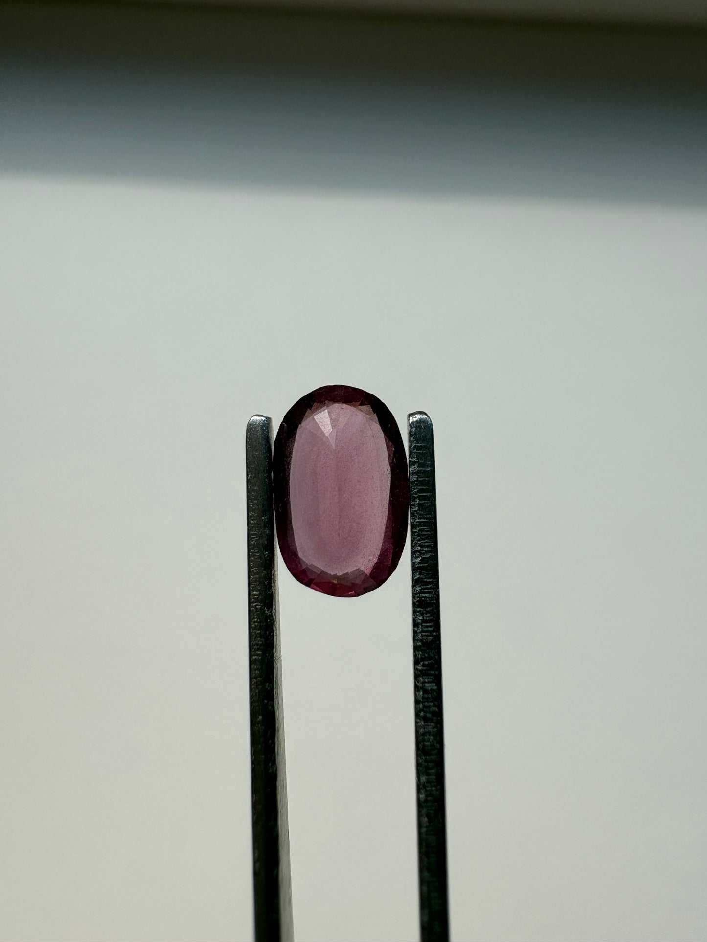 0.925 Garnet Dark Pink Oval